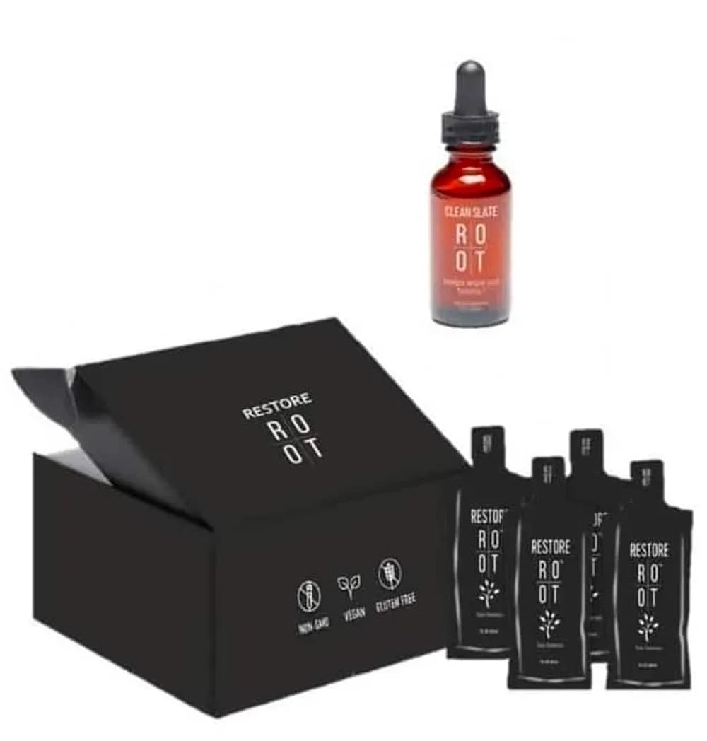 ROOT Duo Pack with Clean Slate bottle and two Restore boxes